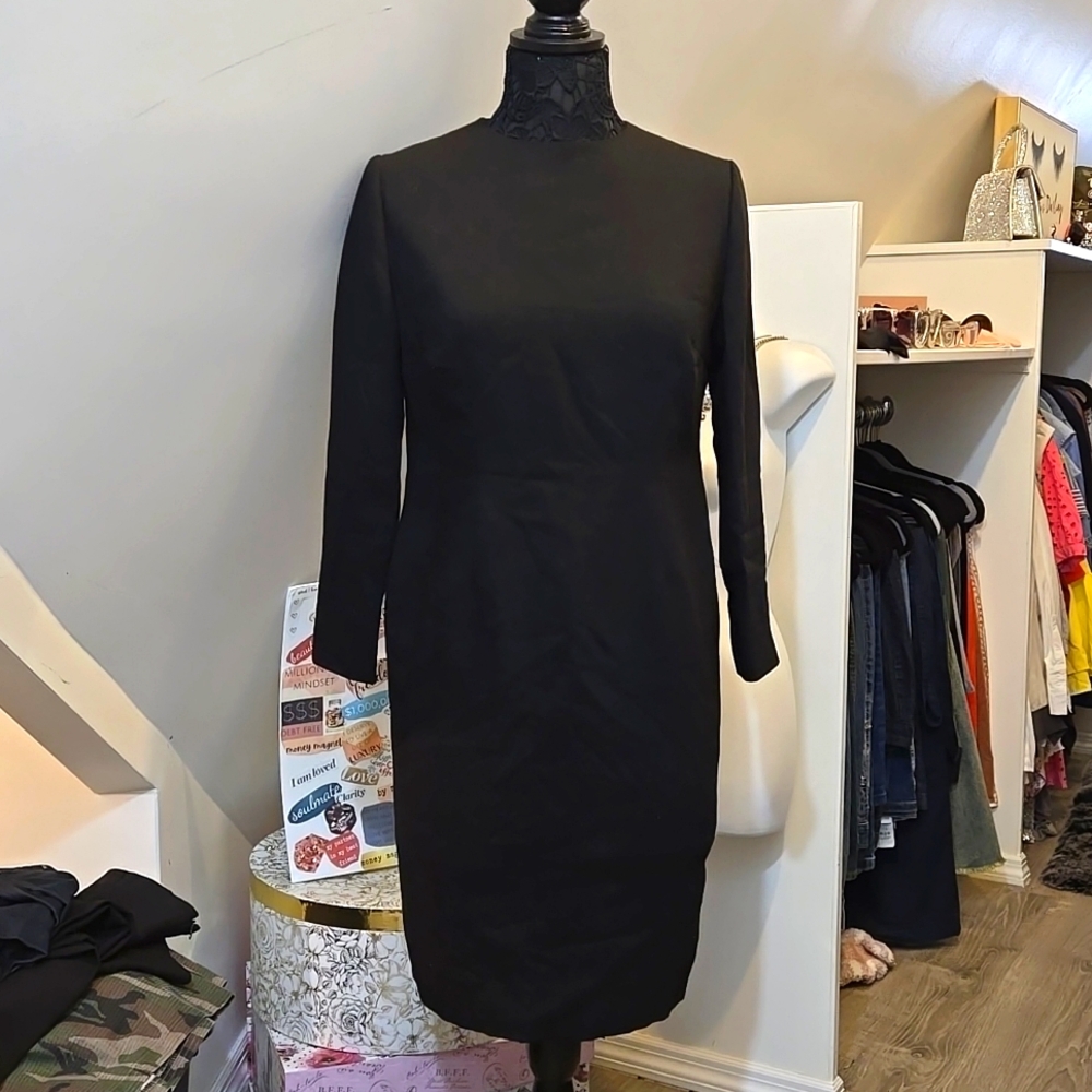 Black Wool Olga Kvitko Dress